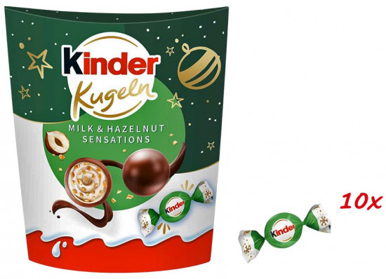 Шоколадные конфеты-шарики с молочным кремом и фундуком «Kugeln Milk & Hazelnut Sensations»