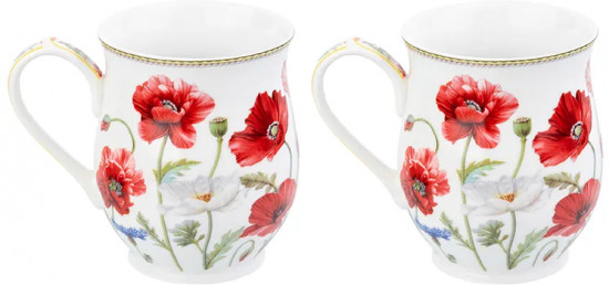 Набор кружек «Маки»