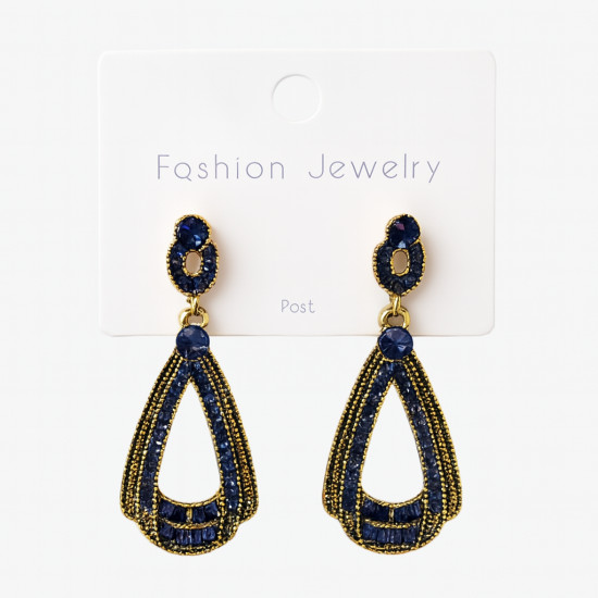 Вечерние серьги «Сапфировая капля»