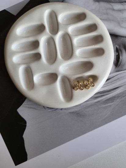 Серьги-гвоздики женские с кубическим цирконием