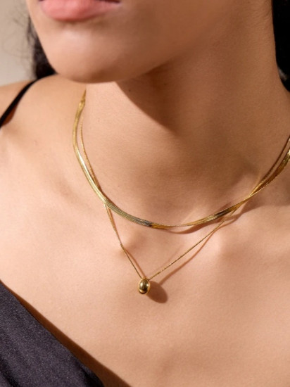 Колье двойное женское