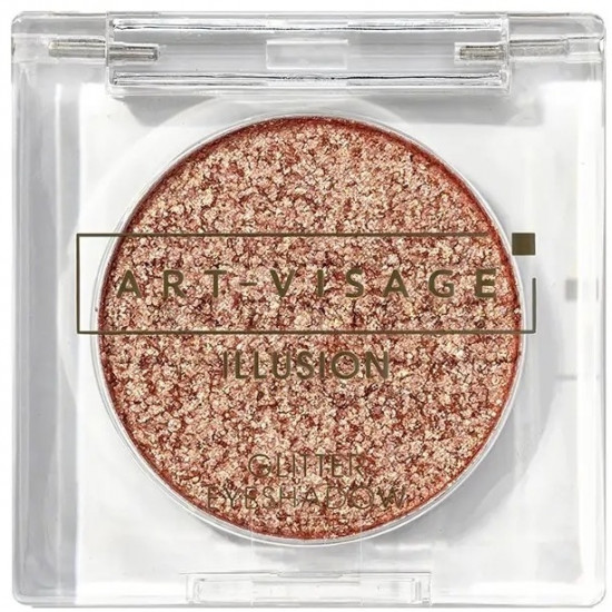 Тени прессованные «Illusion», оттенок 35 Розовое золото