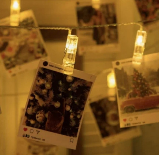 Гирлянда с прищепками