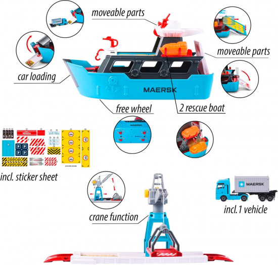 Игровой набор «Creatix Logistic Freight Ship Maersk»