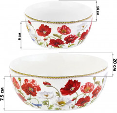 Набор салатников «Маки» - Фото 1