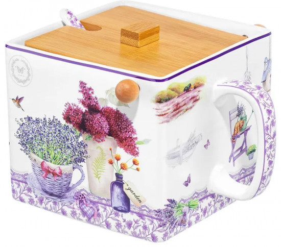 Банка для сыпучих продуктов с крышкой «Лаванда»