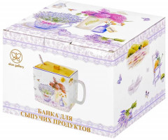 Банка для сыпучих продуктов с крышкой «Лаванда» - Фото 5