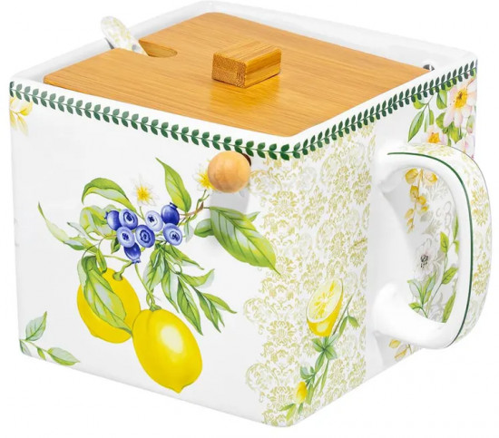 Банка для сыпучих продуктов с крышкой «Лимоны»