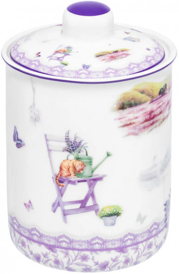 Банка для сыпучих продуктов с крышкой «Лаванда»