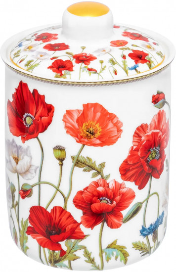 Банка для сыпучих продуктов с крышкой «Маки»