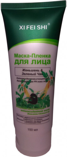 Маска-плёнка для лица «Женьшень и зелёный чай»