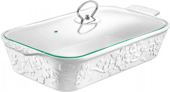 Блюдо для запекания и сервировки с крышкой «Цветущая сакура»