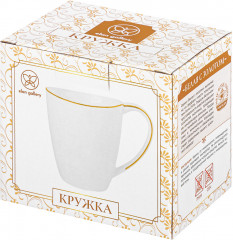 Кружка «Белая с золотом» - Фото 3