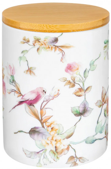 Банка для сыпучих продуктов с крышкой «Певчие птички»