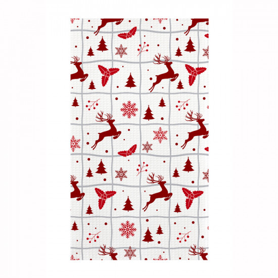 Полотенце вафельное «Рождественские олени»