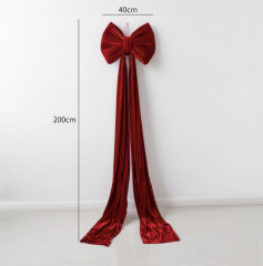 Большой бант на елку новогодний - Фото 2