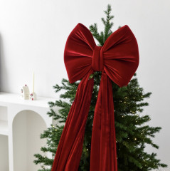 Большой бант на елку новогодний - Фото 3