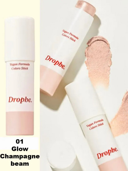 Румяна-стик для лица «Drop Be», оттенок 01 Glow Champagnebeam