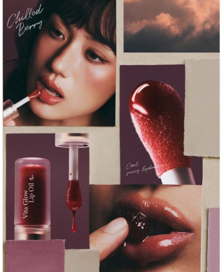 Масло для губ «Vita Glow Lip Oil», тон Chilled Berry