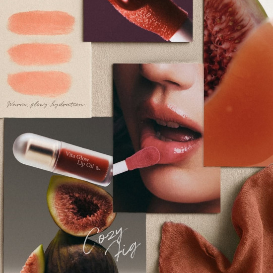 Масло для губ «Vita Glow Lip Oil», тон Cozy Fig