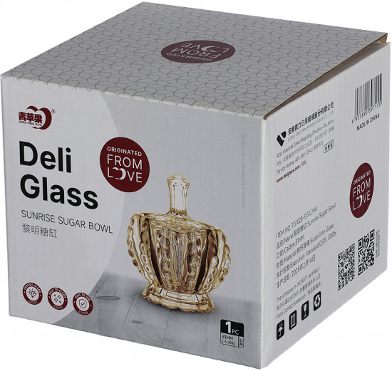 Сахарница с крышкой «Deli glass»