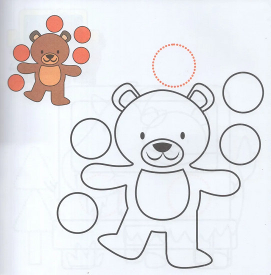 Аппликации для малышей с наклейками. Собачка. 56 наклеек