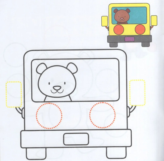 Аппликации для малышей с наклейками. Собачка. 56 наклеек