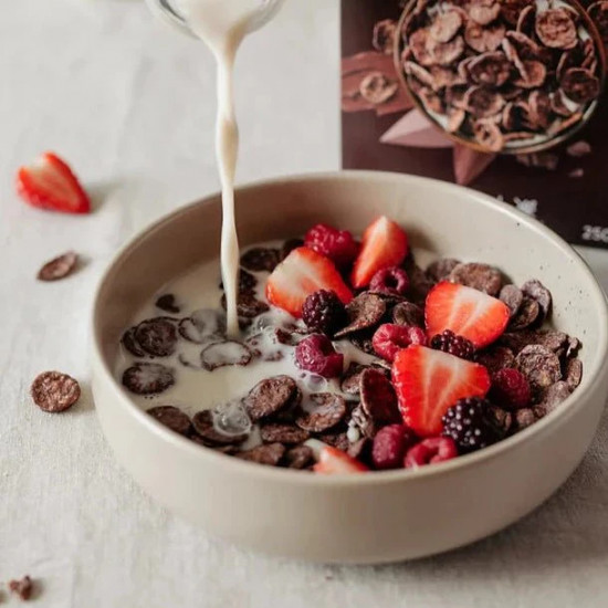 Органический готовый завтрак без глютена «Кукурузные хлопья с темным шоколадом»