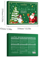 Набор уходовой косметики новогодний «Avocado Vitamin E Moisturizing Nourishing Six-Piece Set» - Фото 4