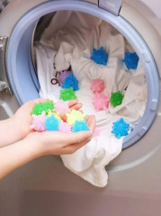 Набор мячиков для стирки белья из деликатных тканей, полотенец и пуховиков - Фото 5