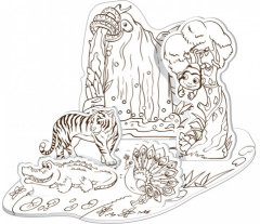 3D-Раскраска «В джунглях» - Фото 2