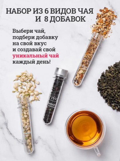 Подарочный набор чая и чайных добавок
