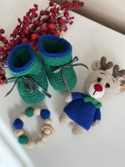 Новогодний набор для новорожденного «Олененок» - Фото 4