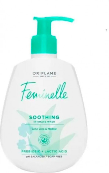 Гель для интимной гигиены с экстрактом алоэ вера и мальвы деликатный «Feminelle»