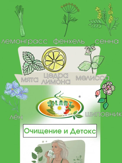 Чай пакетированный для похудения «Очищение и детокс»
