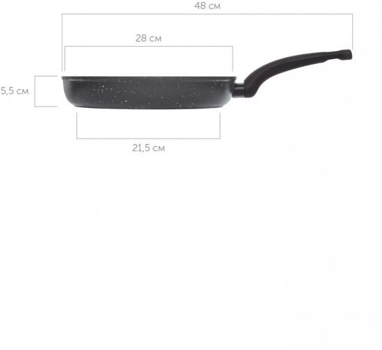 Сковорода без крышки «Agata»