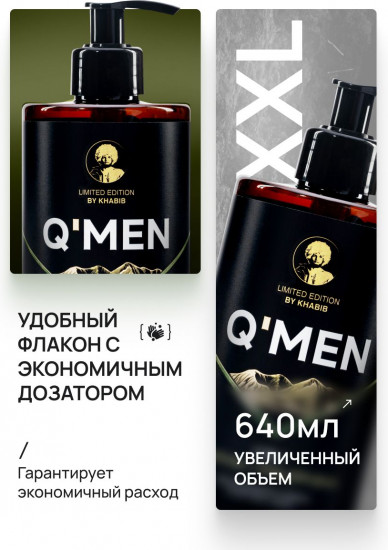 Шампунь-гель для душа мужской «4 в 1»