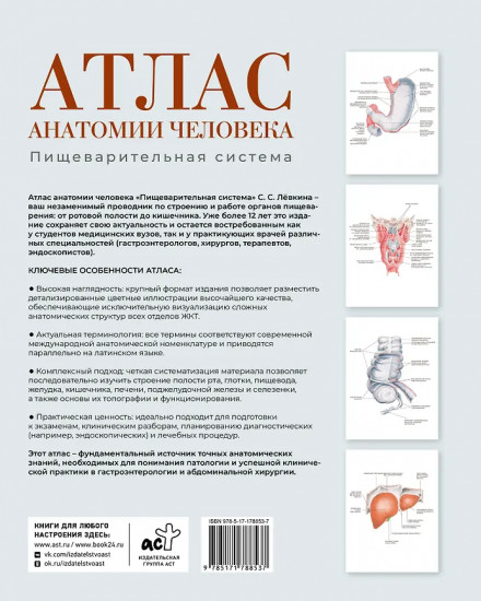 Атлас анатомии человека. Пищеварительная система