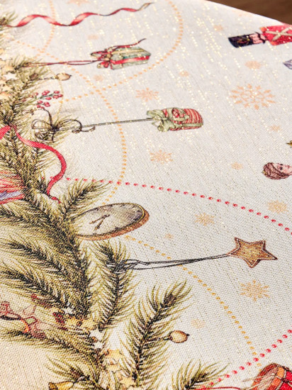 Скатерть овальная с люрексом «Щелкунчик»