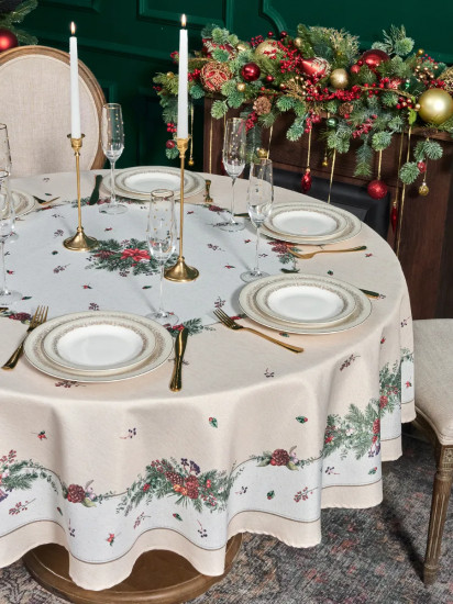 Скатерть круглая с люрексом «Celebration»