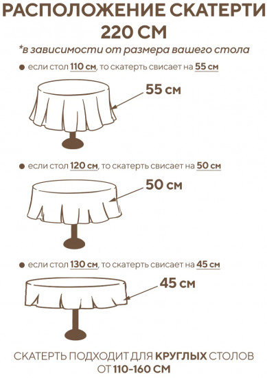 Скатерть круглая с люрексом «Щелкунчик»