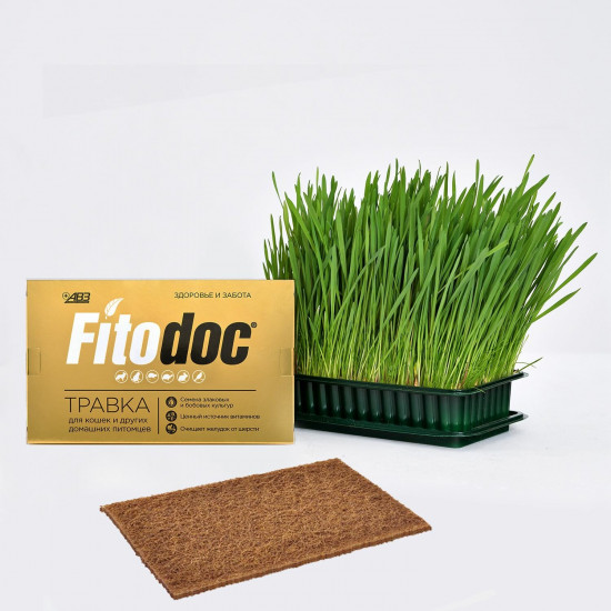 Травка для кошек и других домашних питомцев «Фитодок»