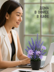 Набор цветов в кашпо - Фото 5