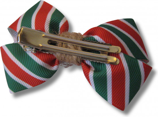 Набор бантиков для волос ручной работы на зажимах «Winter bows»