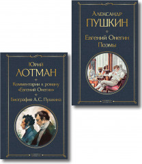 Евгений Онегин. Поэмы. Комментарии к роману «Евгений Онегин». Биография А. С. Пушкина. Комплект из 2 книг - Фото 1