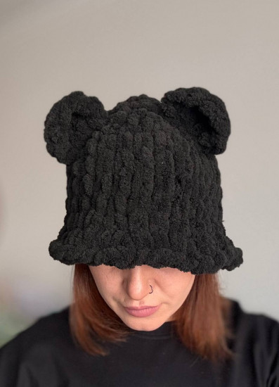 Панама женская плюшевая