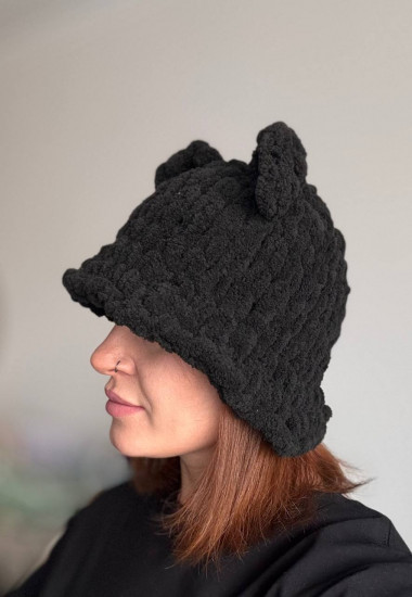 Панама женская плюшевая