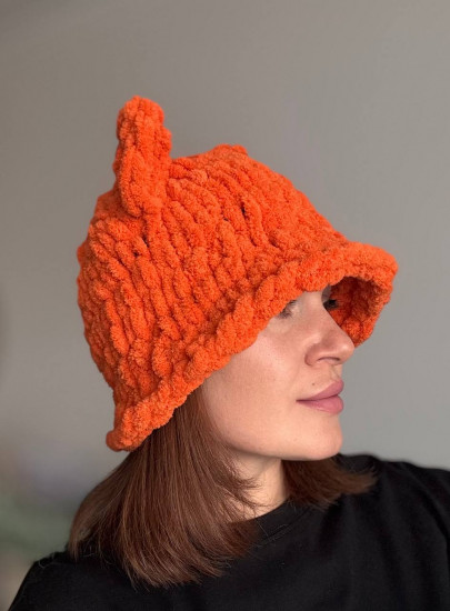 Панама женская плюшевая