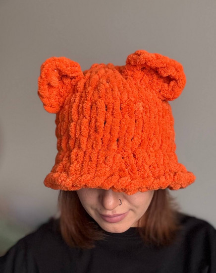 Панама женская плюшевая