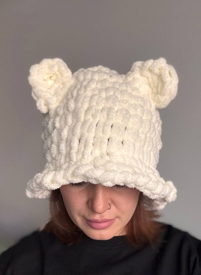 Панама женская плюшевая